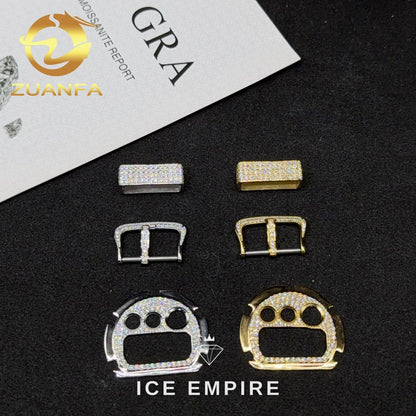 Iced Out 925 Silver Moissanite Watch