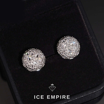 Iced Out Gold Plated Moissanite Earrings