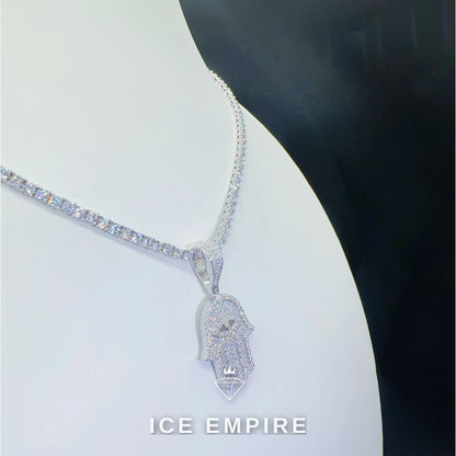 Iced Out 925 Silver Moissanite Pendant