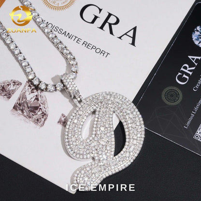 Iced Out 925 Silver Moissanite Pendant