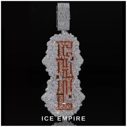 Iced Out Cross 925 Silver Moissanite Pendant