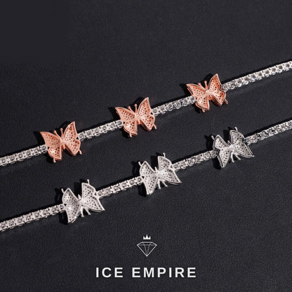 Iced Out 925 Silver Moissanite Tennis Chain