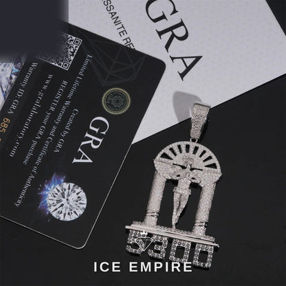 Iced Out 925 Silver Pendant