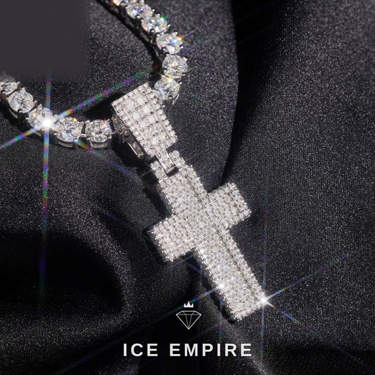 Iced Out 925 Silver Moissanite Pendant