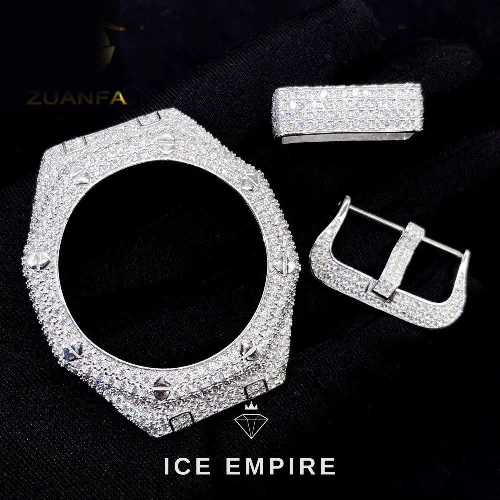 Iced Out 925 Silver Watch