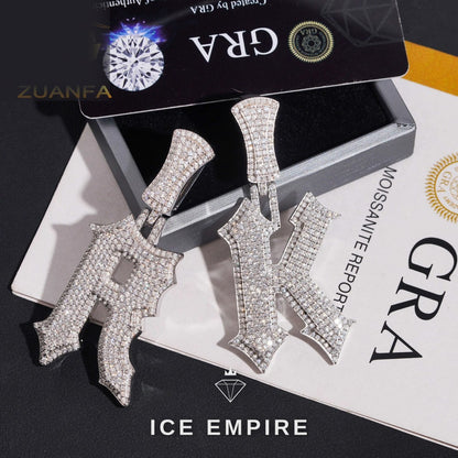 Iced Out Rose Gold Plated Pendant