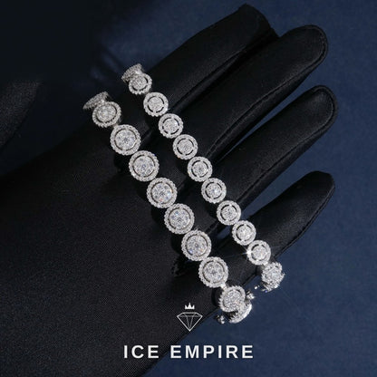 Iced Out 925 Silver Moissanite Cuban Chain