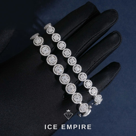 Iced Out 925 Silver Moissanite Cuban Chain