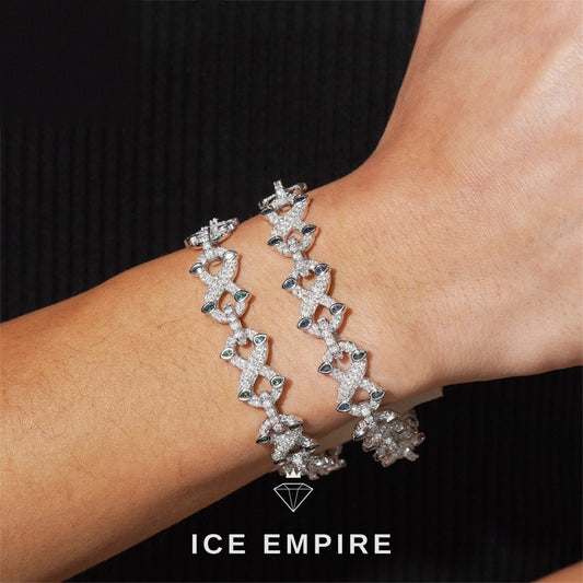 Iced Out Rose Gold Plated Moissanite Cuban Chain