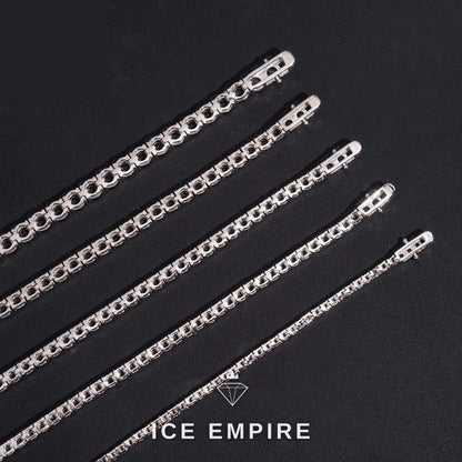 Iced Out 925 Silver Moissanite Tennis Bracelet