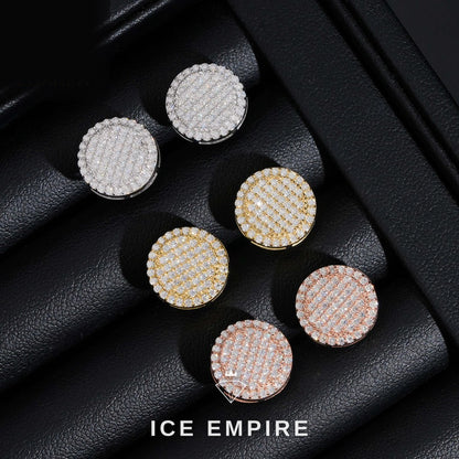 Iced Out 925 Silver Moissanite Stud Earrings