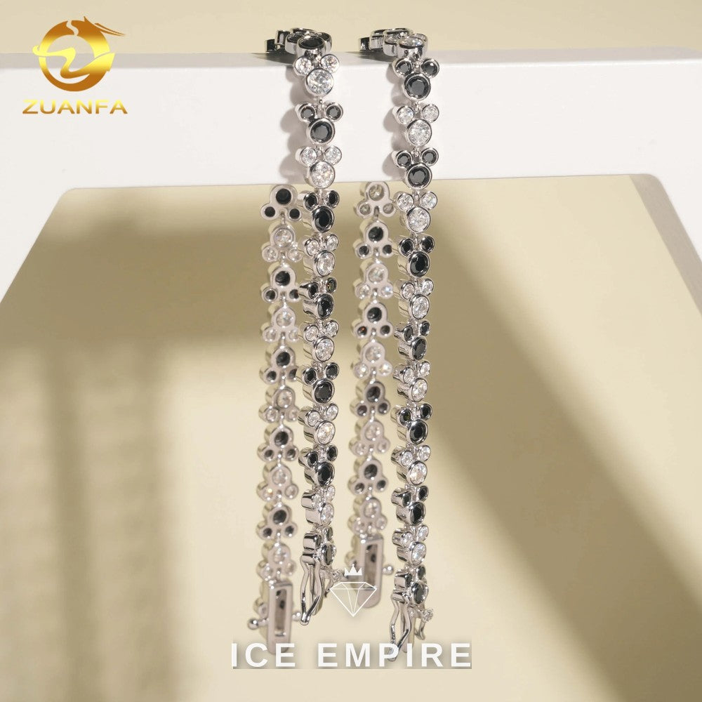 Iced Out 925 Silver Moissanite Bracelet