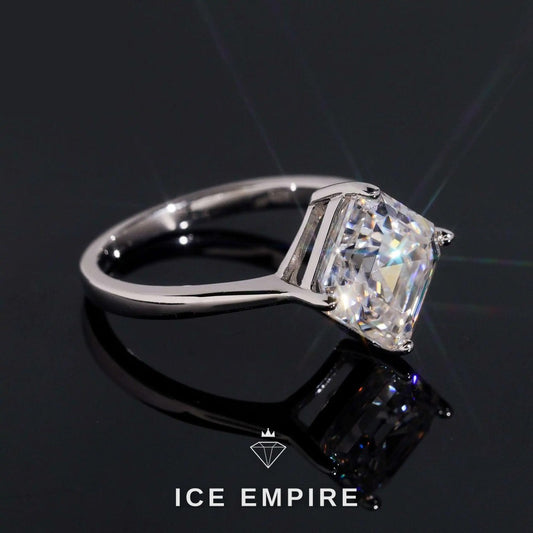 Iced Out Gold Plated Moissanite Wedding Band