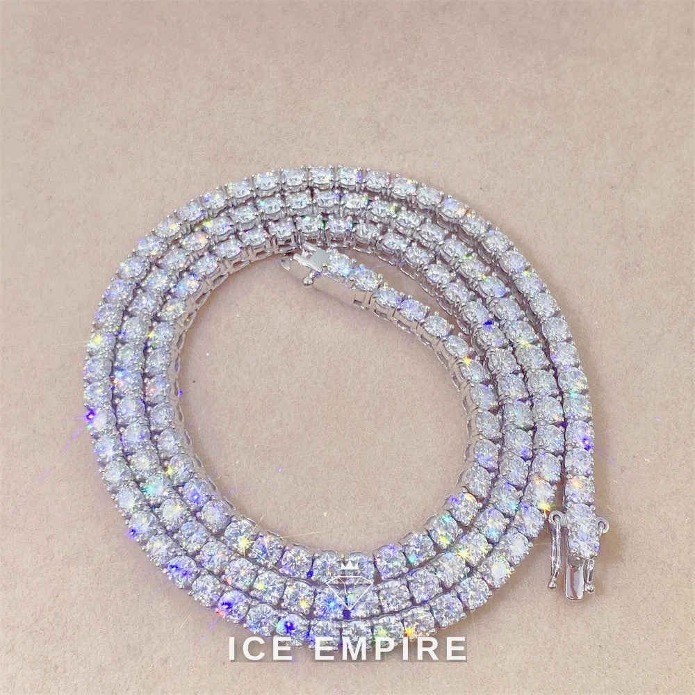 Iced Out Rose Gold Plated Moissanite Cuban Chain
