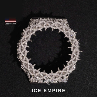 Iced Out Gold Plated Moissanite Watch