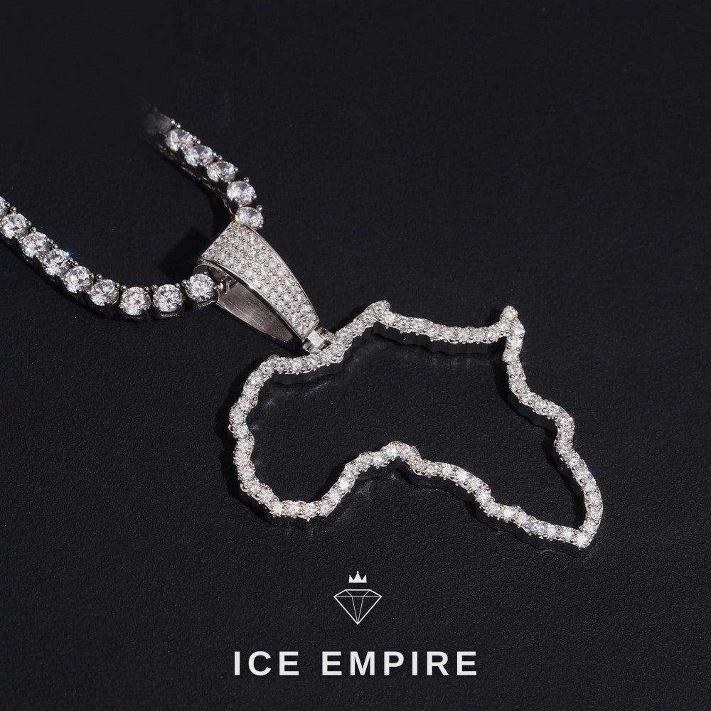 Iced Out Gold Plated Lab Grown Diamond Pendant