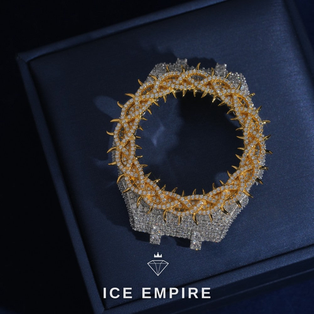 Iced Out 925 Silver Moissanite Watch