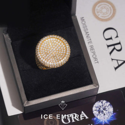 Iced Out Baguette 925 Silver Moissanite Ring