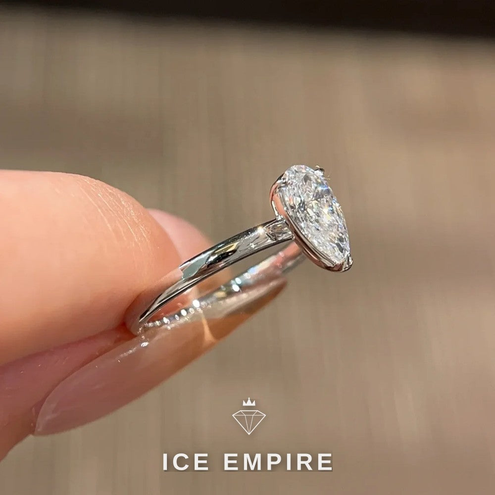 Iced Out 18K Gold Lab Grown Diamond Ring