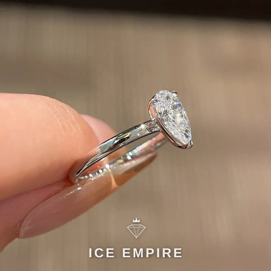 Iced Out 18K Gold Lab Grown Diamond Ring