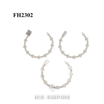 Iced Out Cross 925 Silver Moissanite Cuban Chain