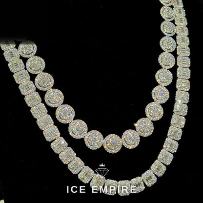 Iced Out Rose Gold Plated Moissanite Cuban Chain