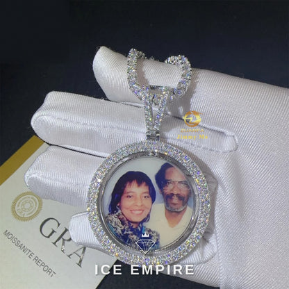Iced Out 925 Silver Moissanite Pendant
