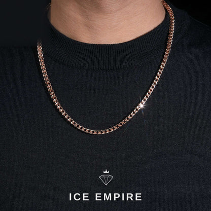 Iced Out Gold Plated Moissanite Cuban Chain