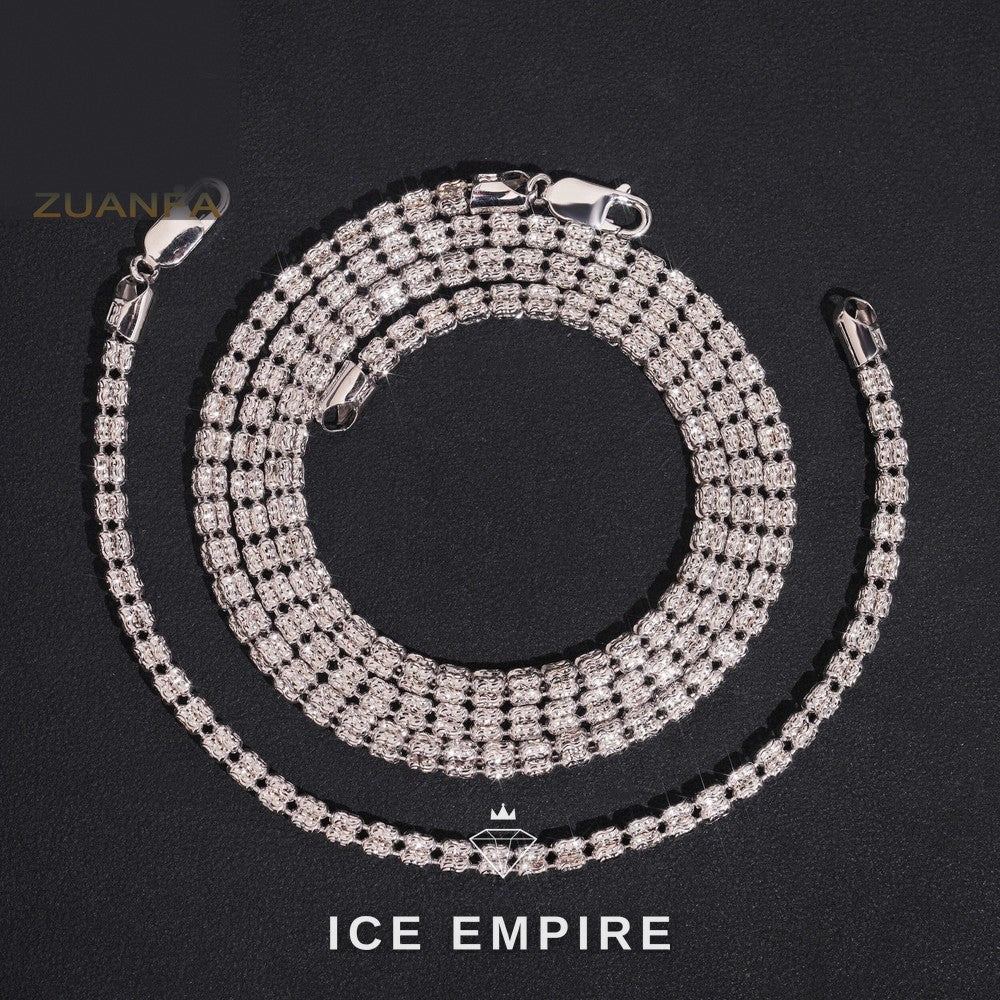 Iced Out Rose Gold Plated Chain