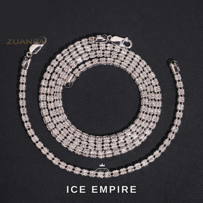 Iced Out Rose Gold Plated Chain