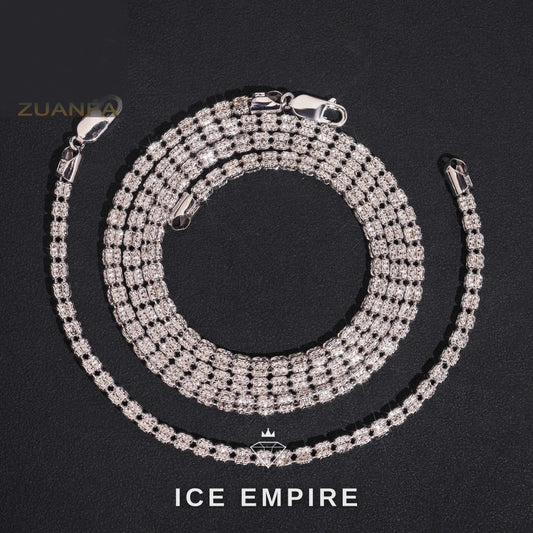 Iced Out Rose Gold Plated Chain