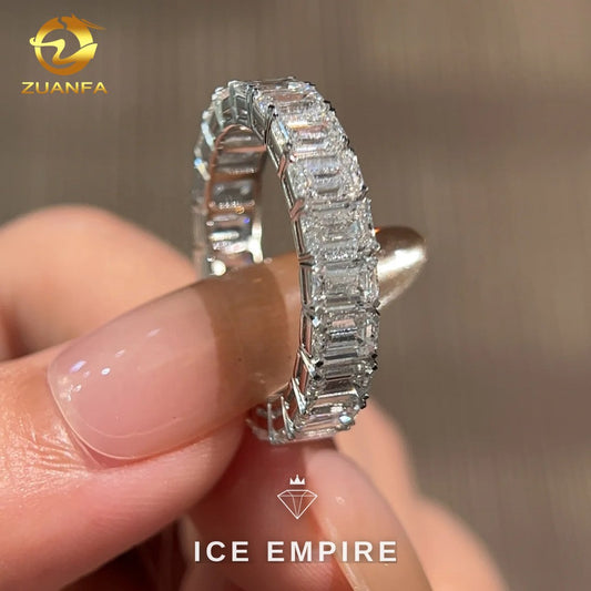 Iced Out 18K Gold Lab Grown Diamond Ring