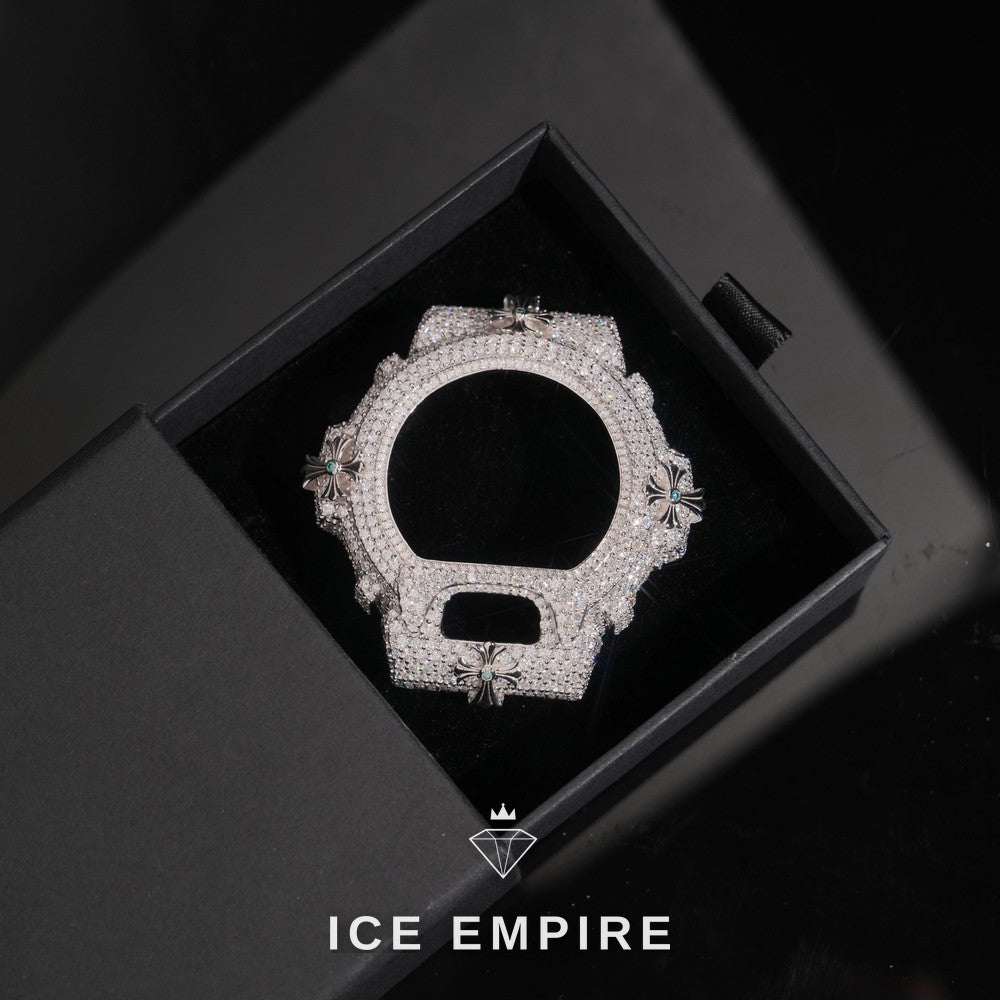 Iced Out 925 Silver Moissanite Watch