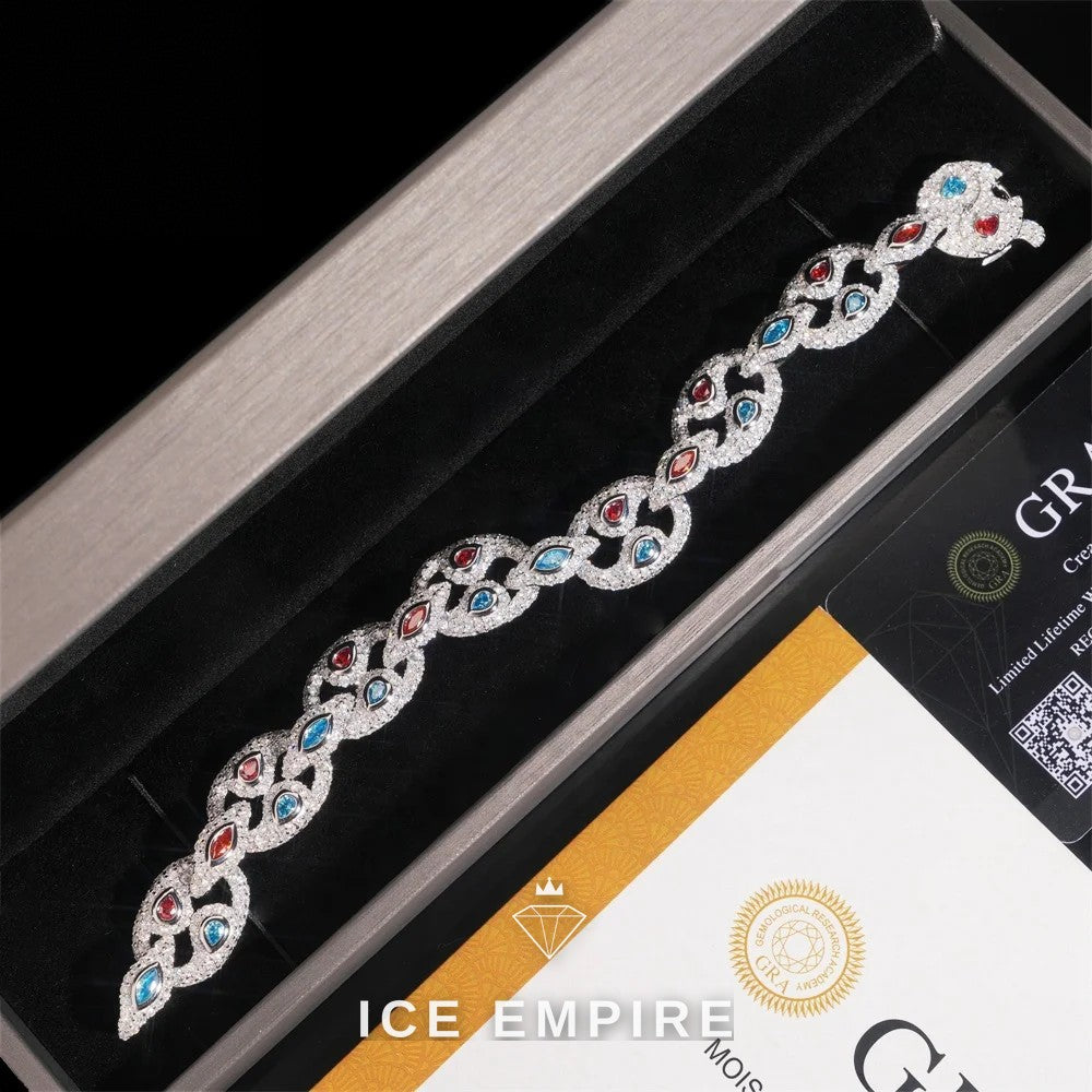 Iced Out Rose Gold Plated Moissanite Cuban Chain