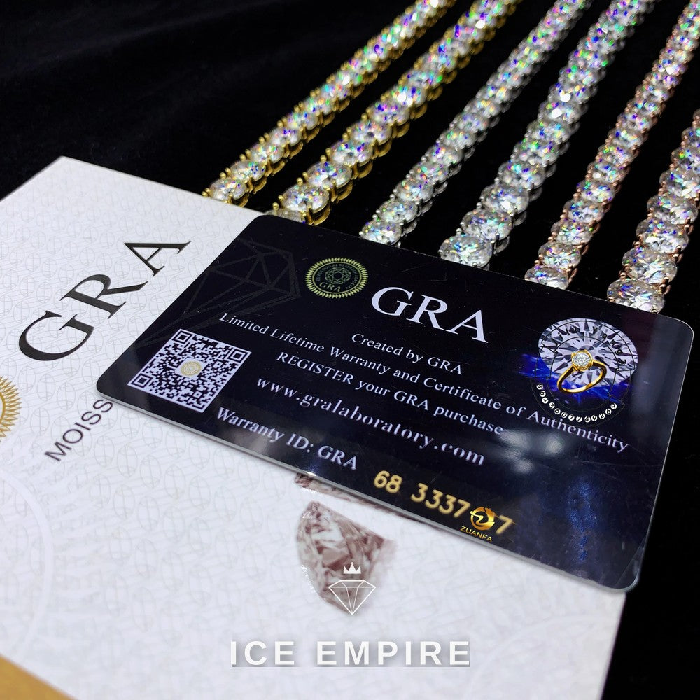 Iced Out Rose Gold Plated Moissanite Cuban Chain