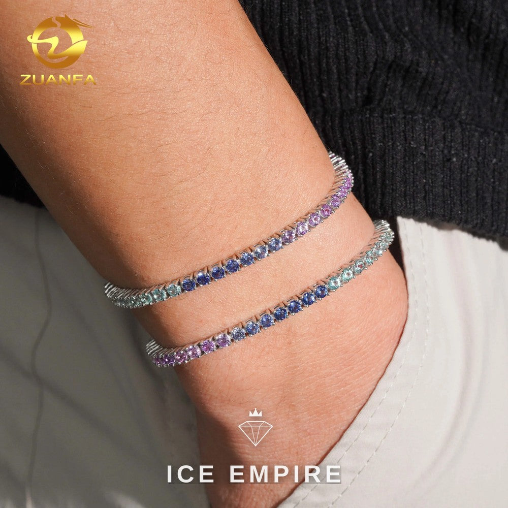Iced Out 925 Silver Tennis Chain