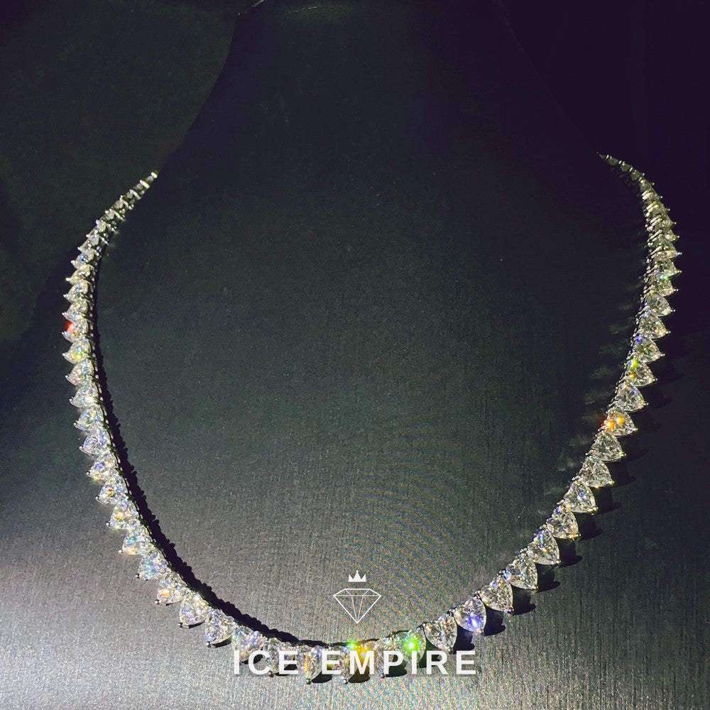 Iced Out Rose Gold Plated Moissanite Cuban Chain