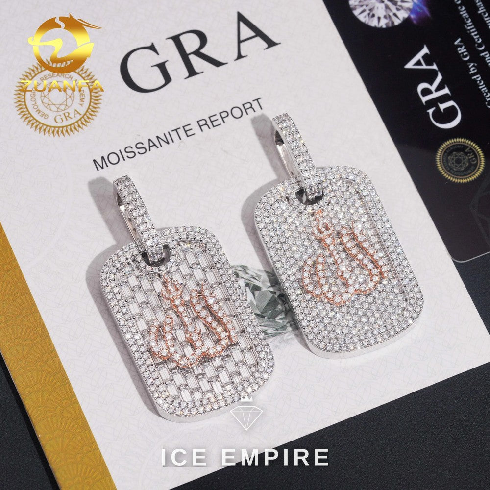 Iced Out 925 Silver Moissanite Pendant