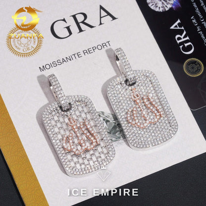 Iced Out 925 Silver Moissanite Pendant
