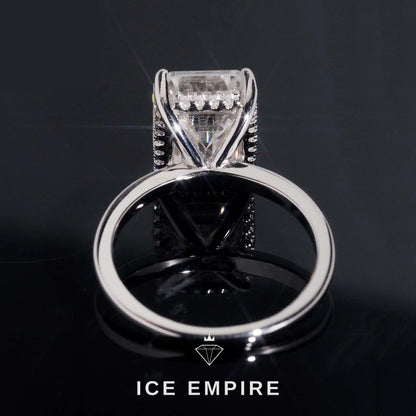 Iced Out Gold Plated Moissanite Wedding Band