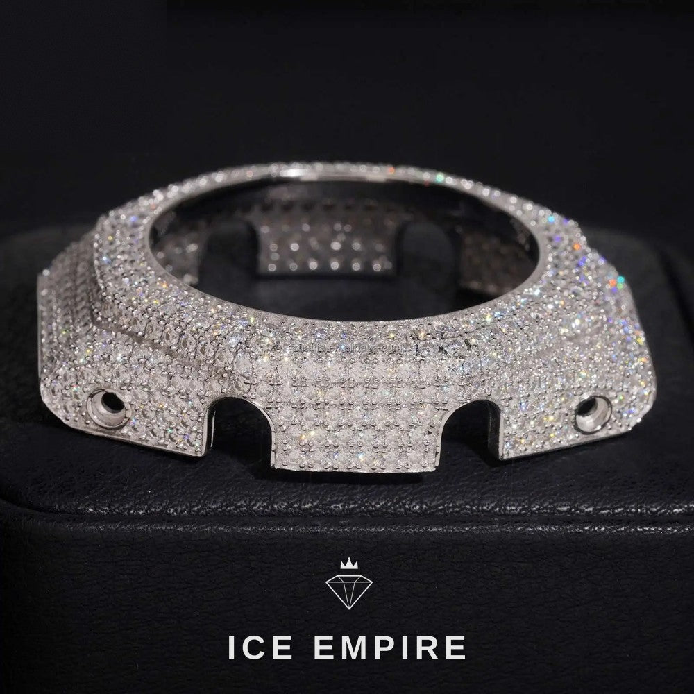 Iced Out 925 Silver Moissanite Watch