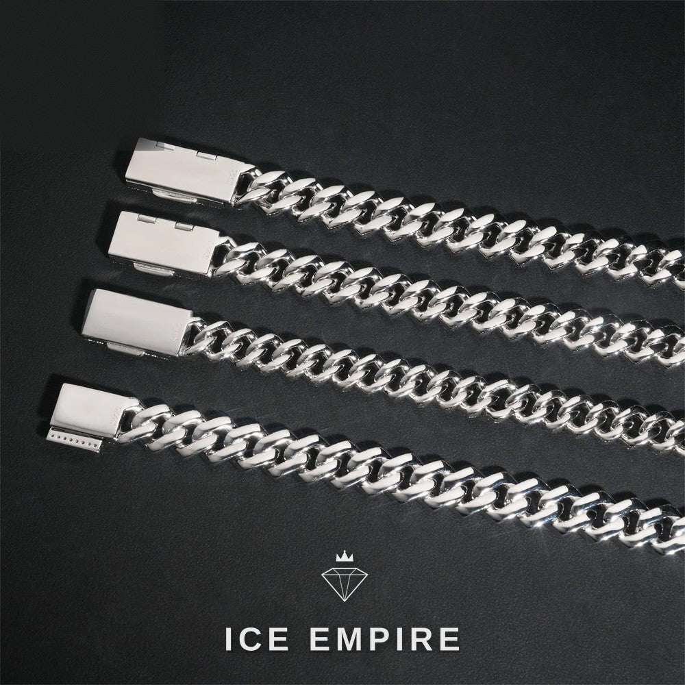 Iced Out Rose Gold Plated Moissanite Cuban Chain