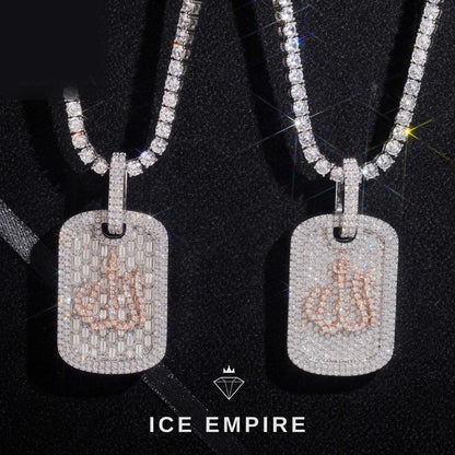 Iced Out 925 Silver Moissanite Pendant