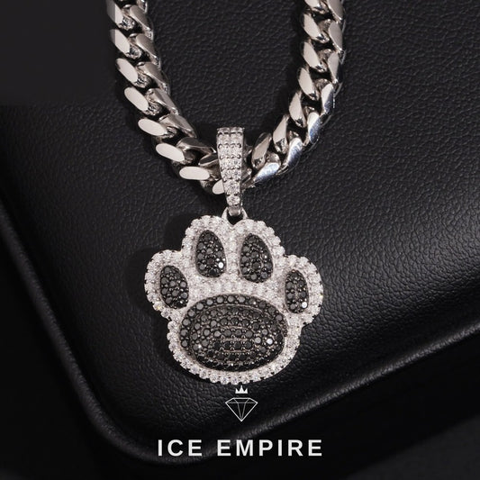 Iced Out Rose Gold Plated Moissanite Pendant