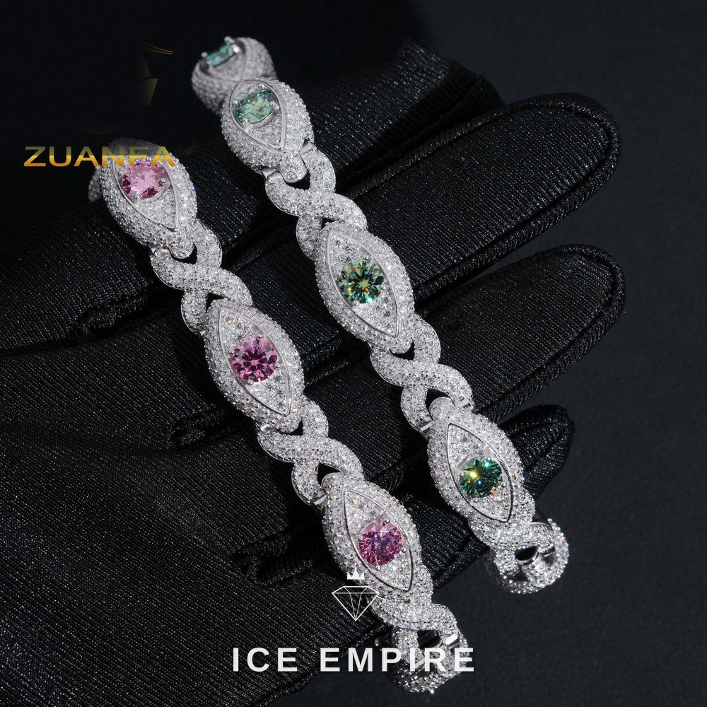 Iced Out 925 Silver Moissanite Bracelet