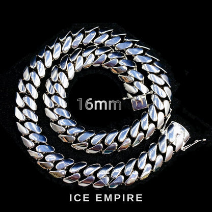 Iced Out Rose Gold Moissanite Cuban Chain