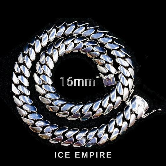 Iced Out Rose Gold Moissanite Cuban Chain