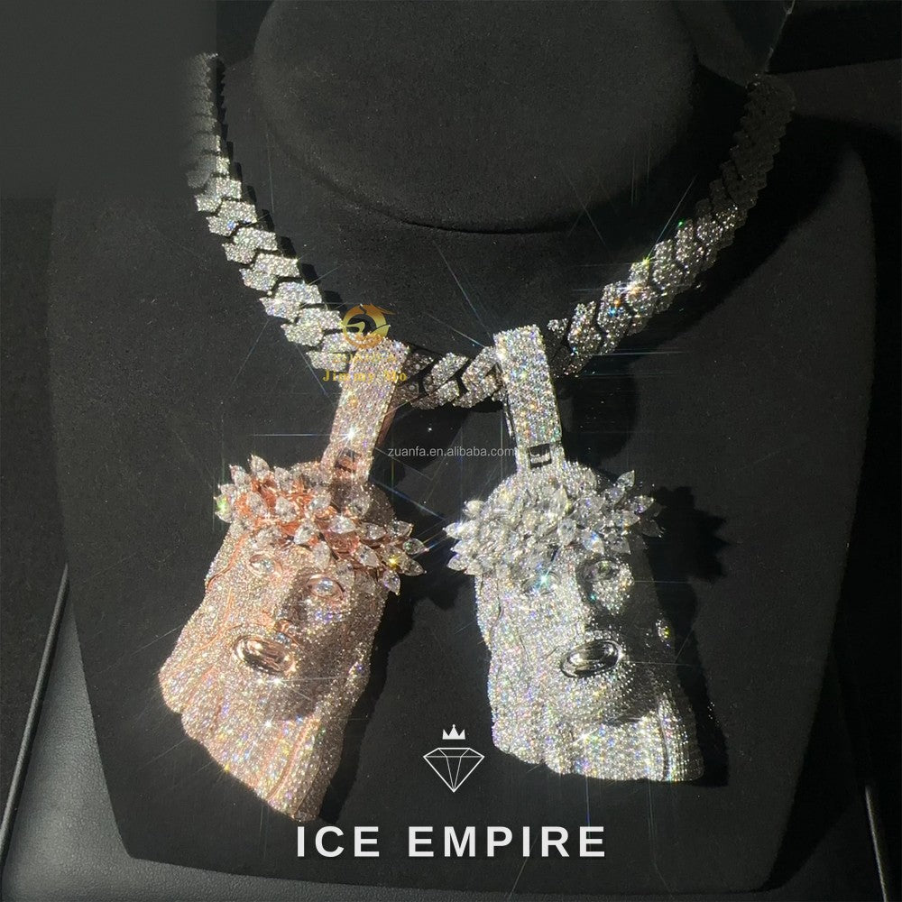 Iced Out 925 Silver Cuban Chain