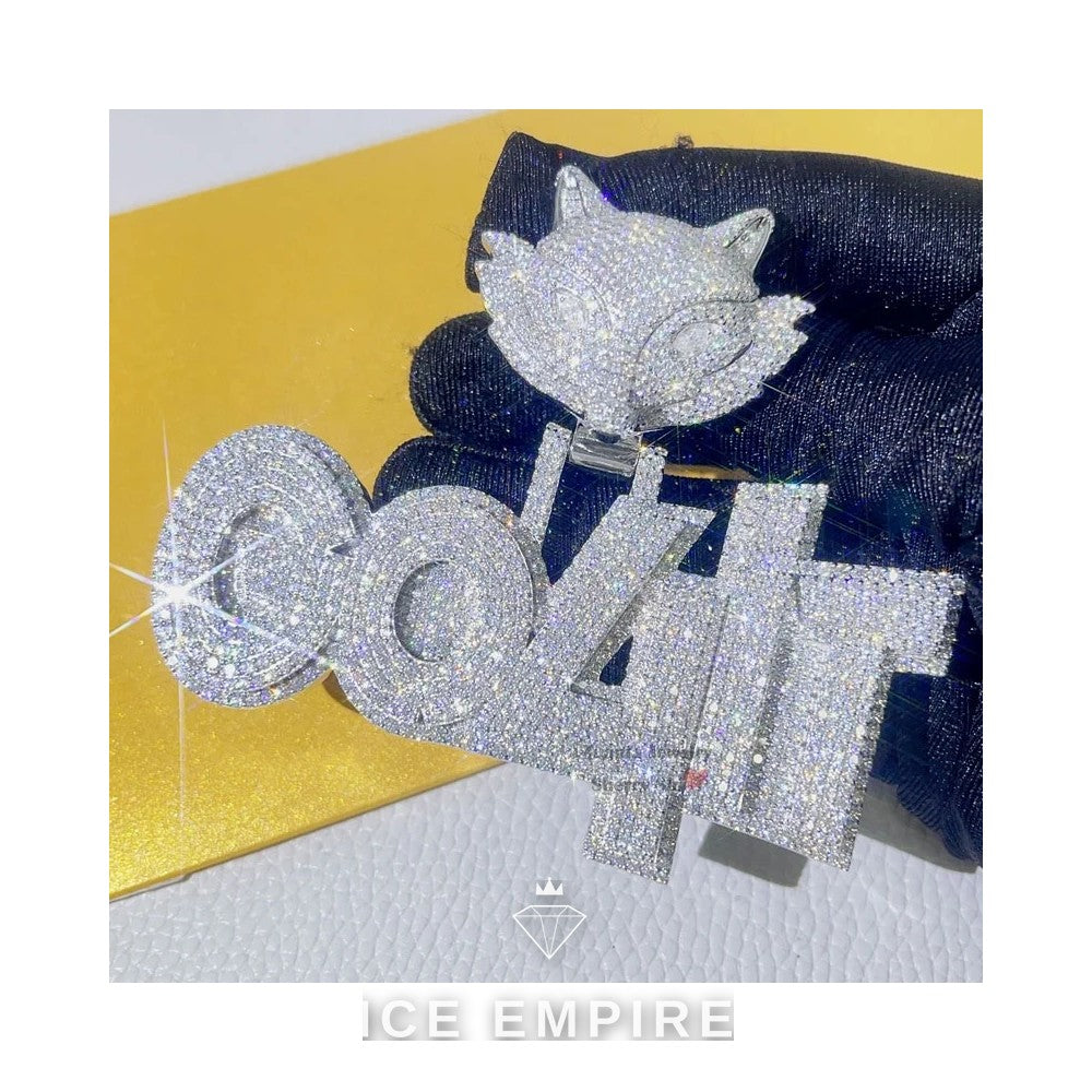 Iced Out 925 Silver Moissanite Pendant