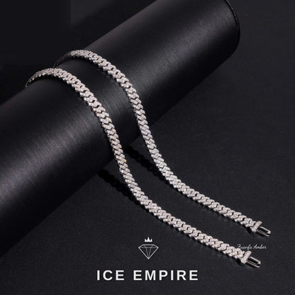 Iced Out 14K Gold Lab Grown Diamond Cuban Chain